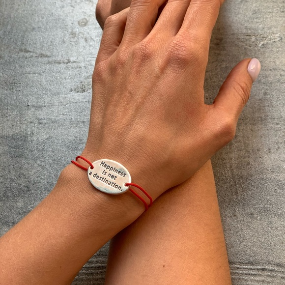 🔥Sterling silver🔥“Happiness is not...” - Picture 5 of 6